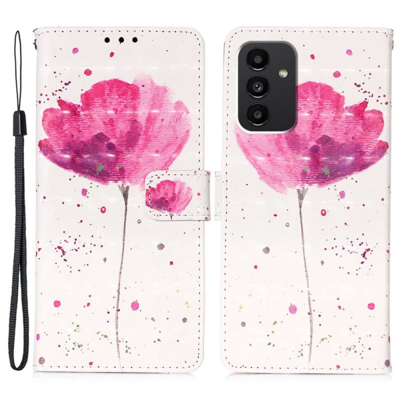 Θήκη Κάλυμμα Samsung Galaxy A54 5G Tiger Poppy Lanyard