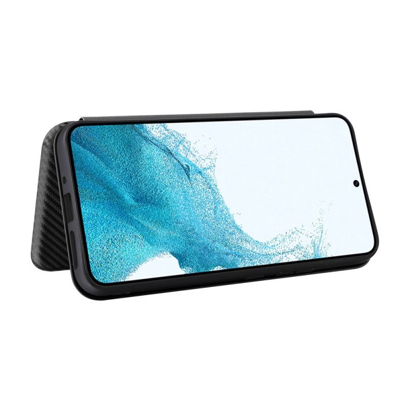 θηκη κινητου Samsung Galaxy A54 5G Θήκη Flip Έγχρωμη Ίνα Άνθρακα