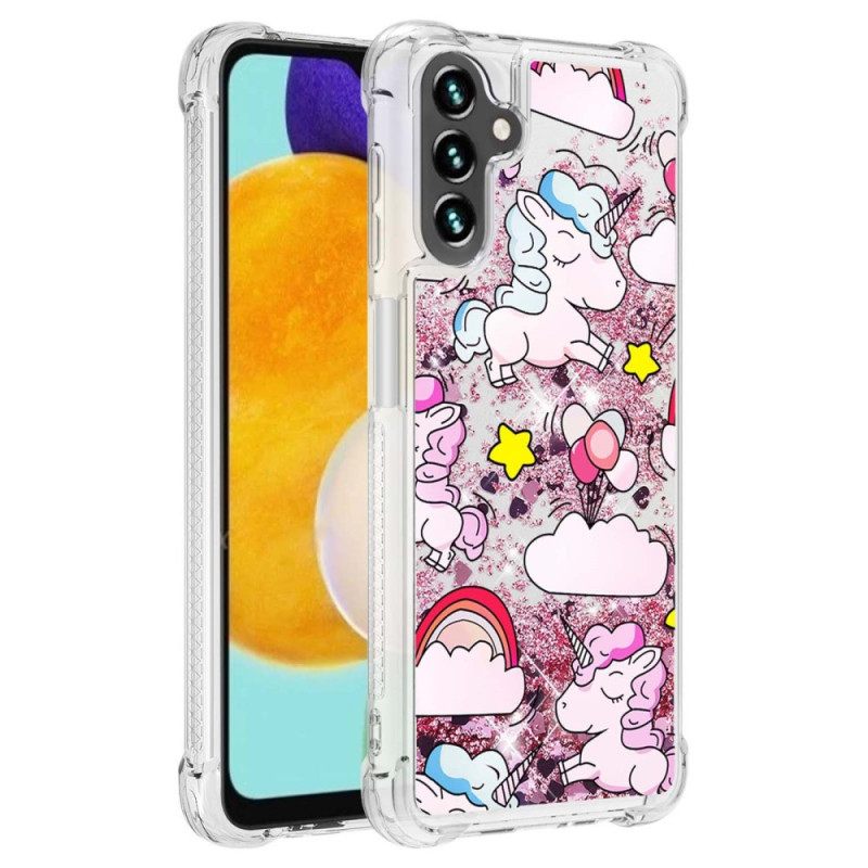 Θήκη Samsung Galaxy A54 5G Glitter Unicorns