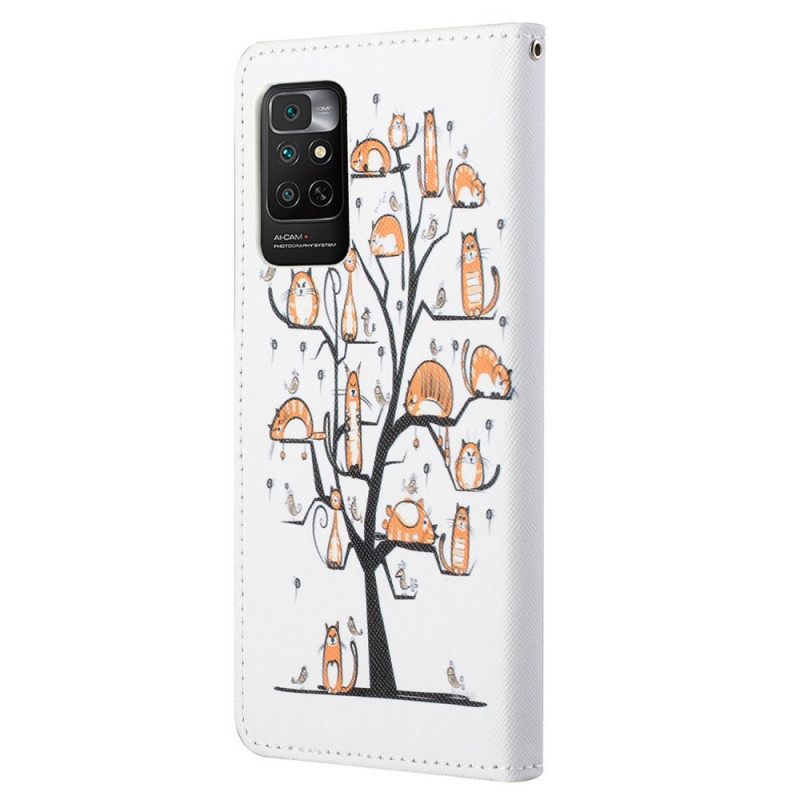 Κάλυμμα Xiaomi Redmi Note 11 / 11S με κορδονι Funky Cats Με Λουράκι