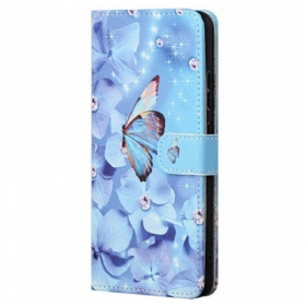 Κάλυμμα Xiaomi Redmi Note 11 / 11S με κορδονι Strappy Diamond Butterflies