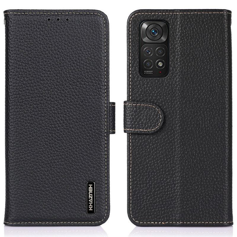 Θήκη Flip Xiaomi Redmi Note 11 / 11S Khazneh Lychee Leather