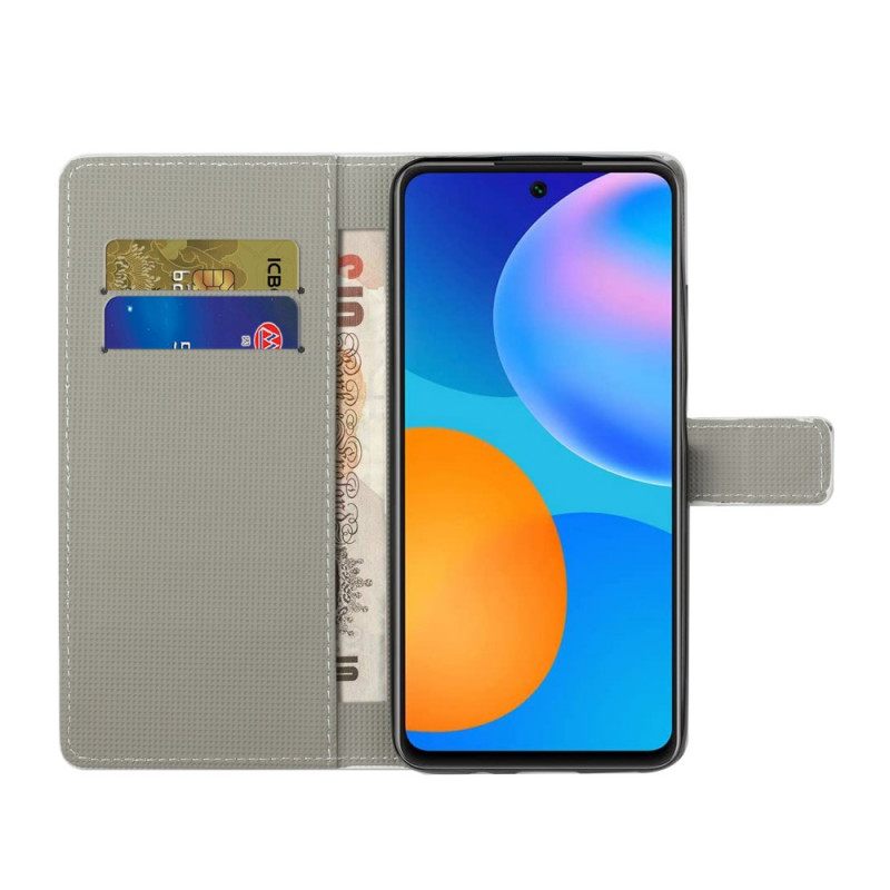 Θήκη Flip Xiaomi Redmi Note 11 / 11S με κορδονι Σημαία Της Αγγλίας Με Κορδόνι