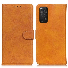 Θήκη Flip Xiaomi Redmi Note 11 / 11S Ρετρό Ματ Δερμάτινο Εφέ