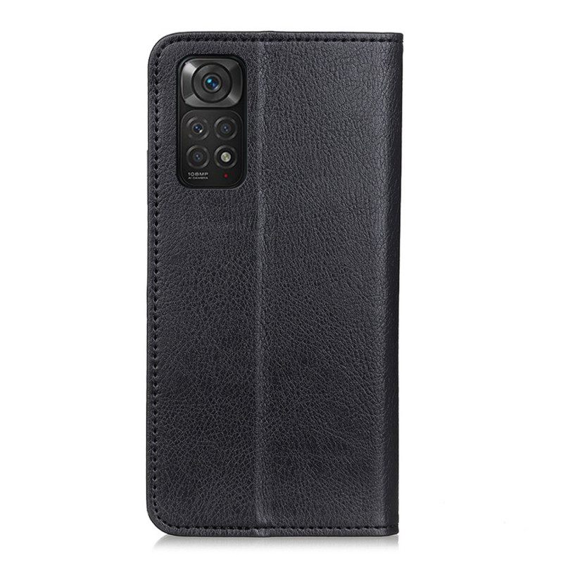 θηκη κινητου Xiaomi Redmi Note 11 / 11S Θήκη Flip Lychee Split Leather Texture