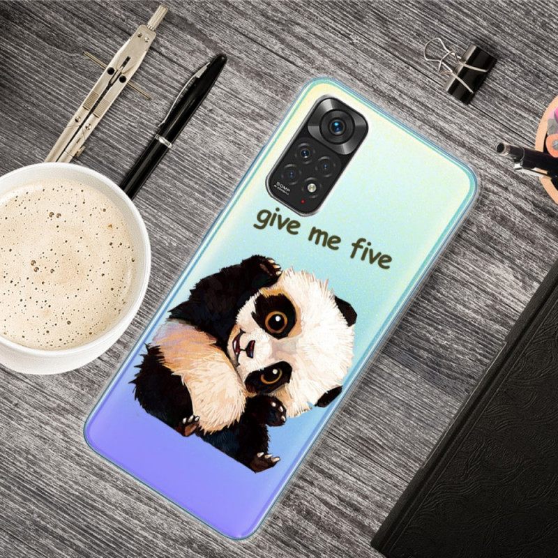 Θήκη Xiaomi Redmi Note 11 / 11S Χωρίς Ραφή Panda Give Me Five