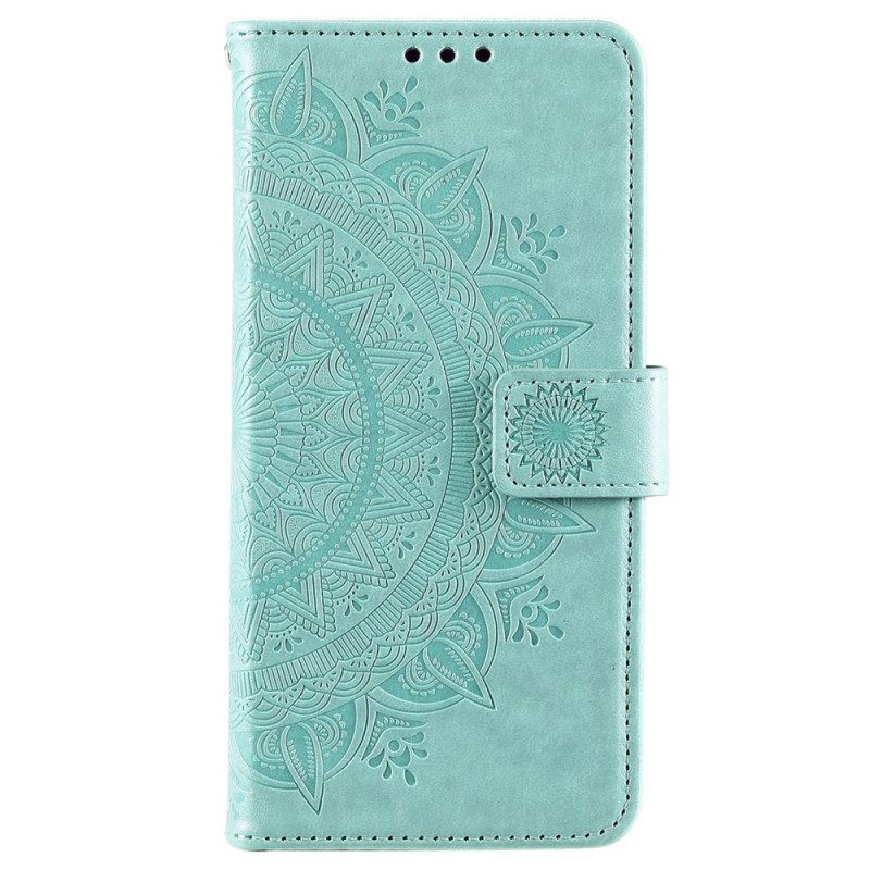 δερματινη θηκη Samsung Galaxy S22 Plus 5G Sun Mandala