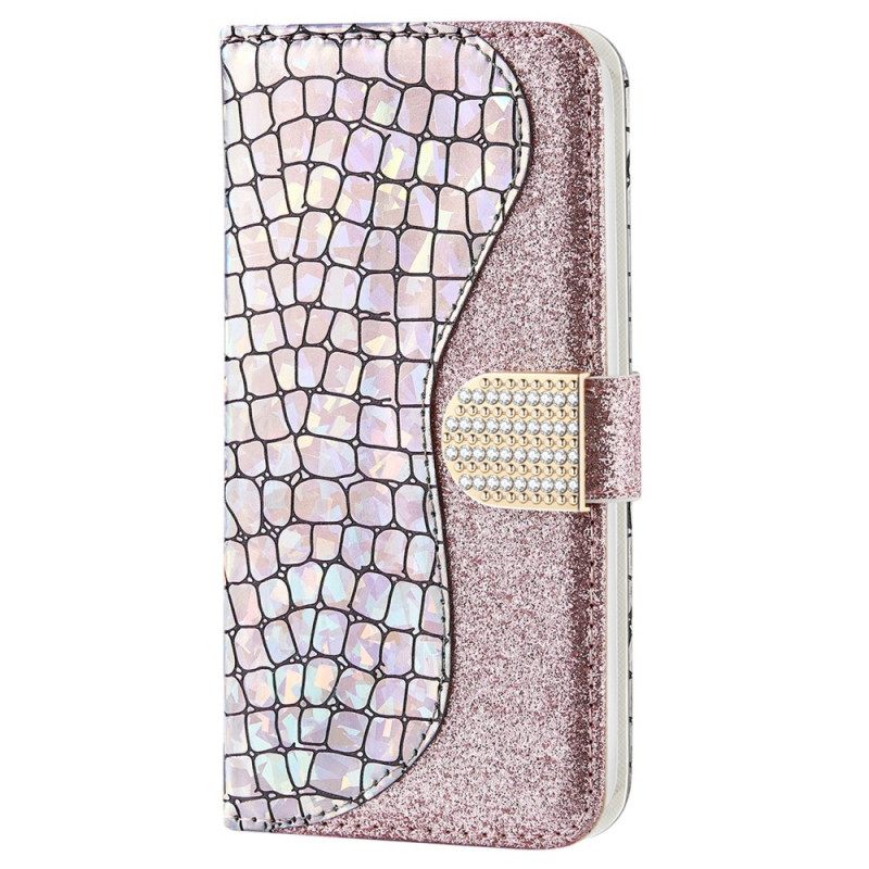 Κάλυμμα Samsung Galaxy S22 Plus 5G Crocodile Diamonds