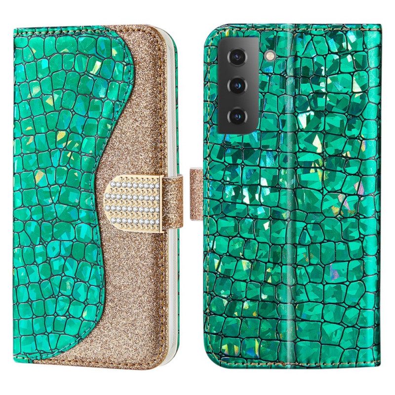 Κάλυμμα Samsung Galaxy S22 Plus 5G Crocodile Diamonds