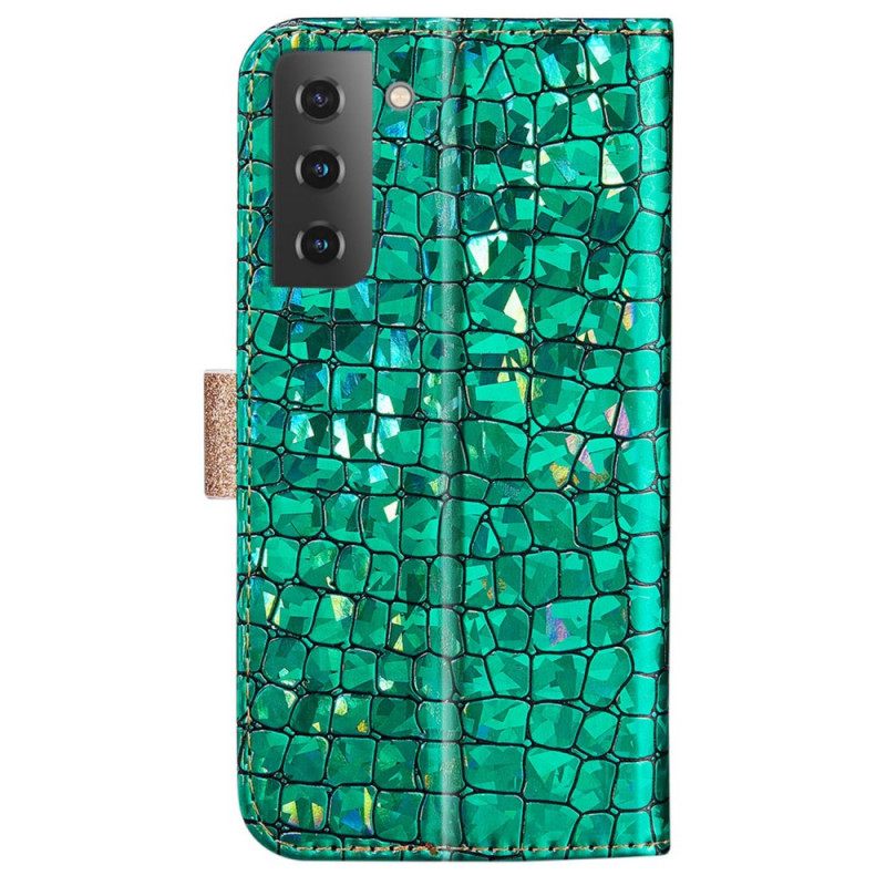 Κάλυμμα Samsung Galaxy S22 Plus 5G Crocodile Diamonds