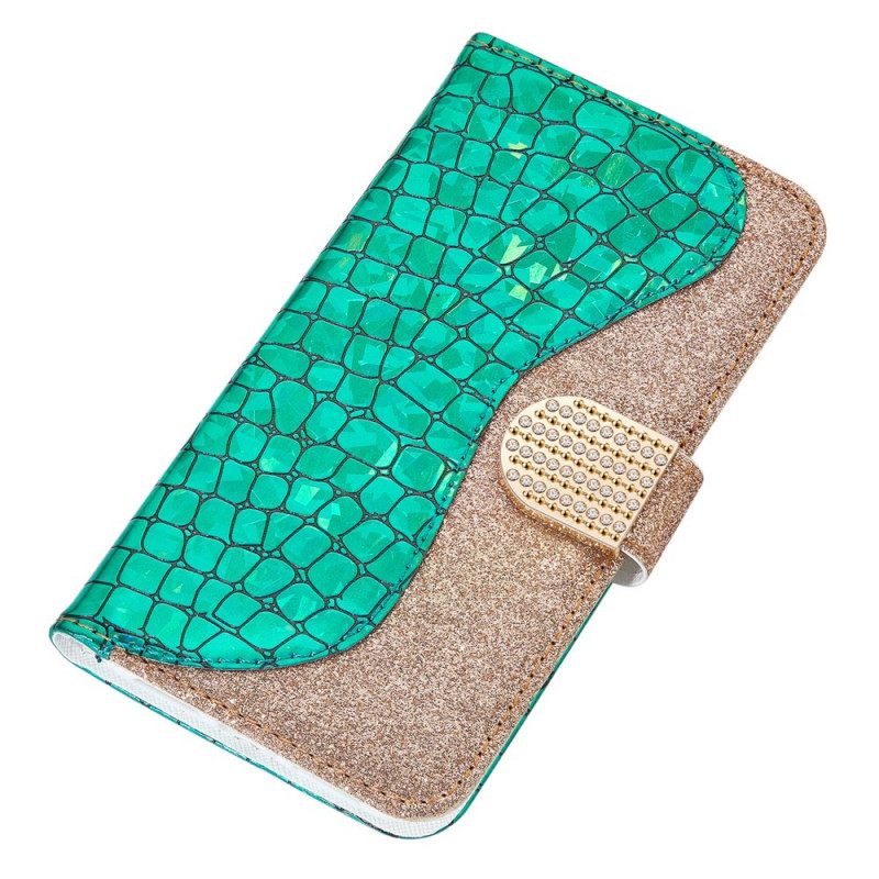 Κάλυμμα Samsung Galaxy S22 Plus 5G Crocodile Diamonds