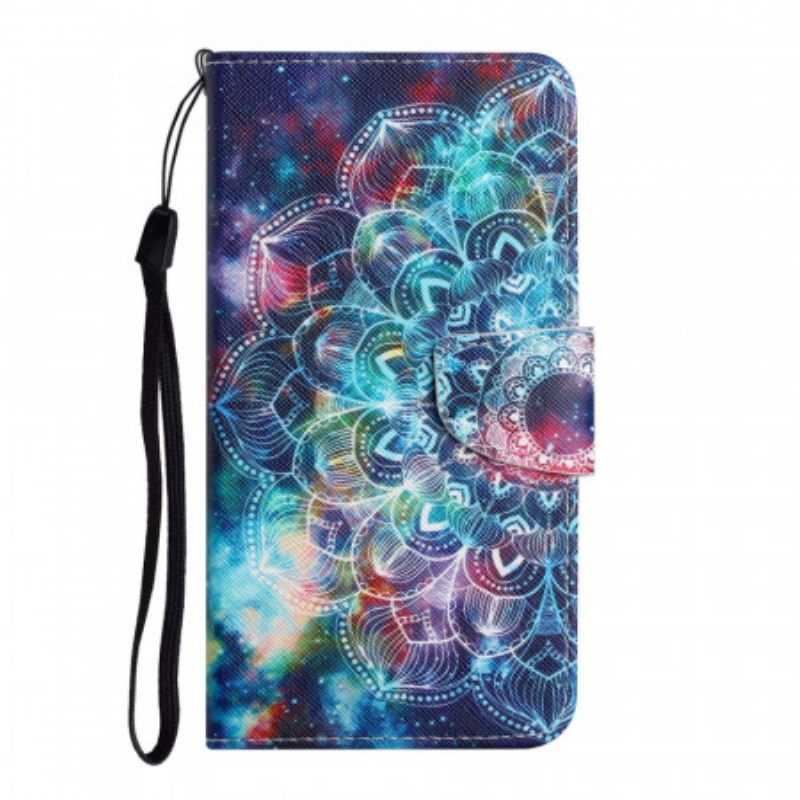 Κάλυμμα Samsung Galaxy S22 Plus 5G με κορδονι Flashy Half Mandala Strappy