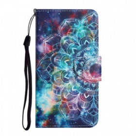 Κάλυμμα Samsung Galaxy S22 Plus 5G με κορδονι Flashy Half Mandala Strappy