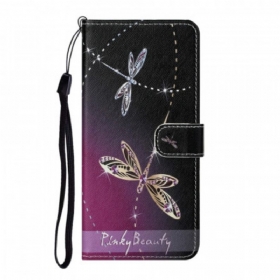 Κάλυμμα Samsung Galaxy S22 Plus 5G με κορδονι Strappy Dragonflies