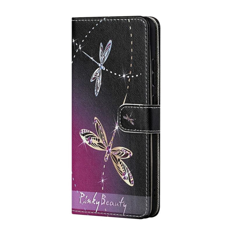 Κάλυμμα Samsung Galaxy S22 Plus 5G με κορδονι Strappy Dragonflies