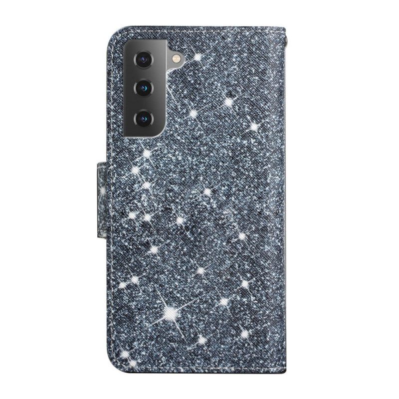 Κάλυμμα Samsung Galaxy S22 Plus 5G με κορδονι Strappy Sequins