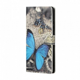 Θήκη Flip Samsung Galaxy S22 Plus 5G Butterfly Prestige Blue