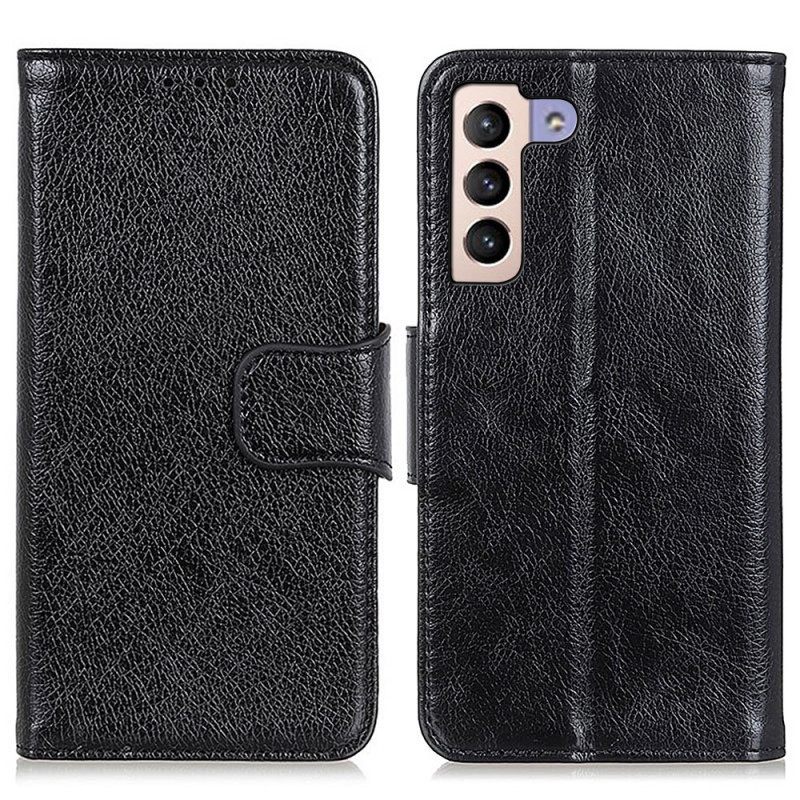 Θήκη Flip Samsung Galaxy S22 Plus 5G Split Nappa Leather