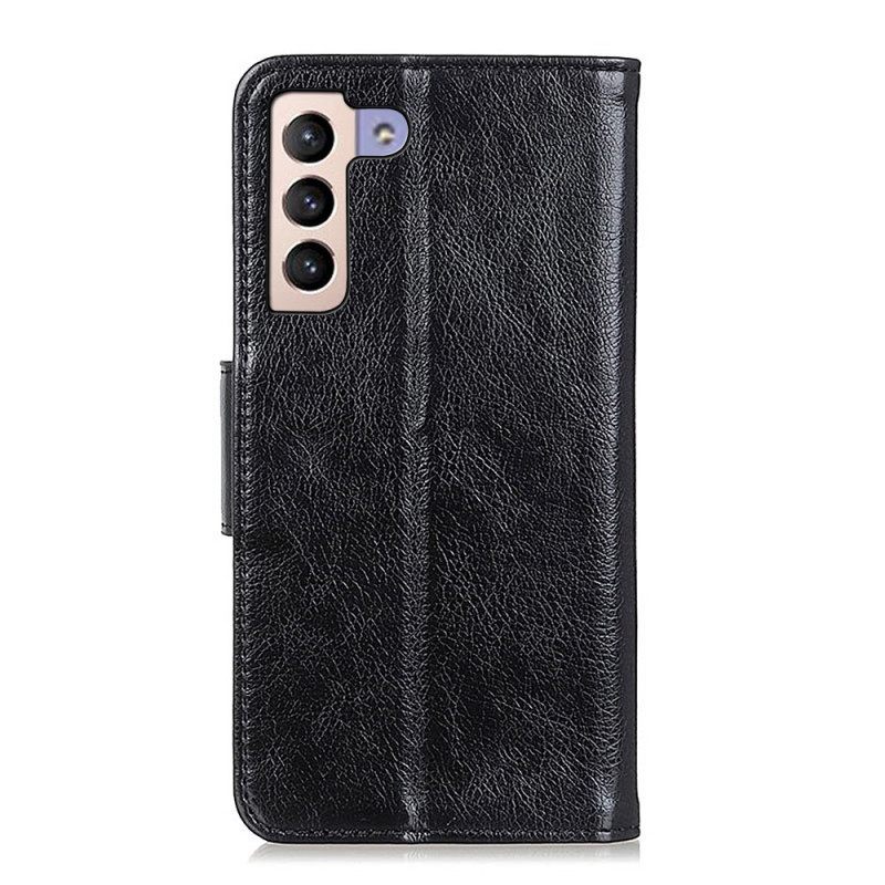 Θήκη Flip Samsung Galaxy S22 Plus 5G Split Nappa Leather