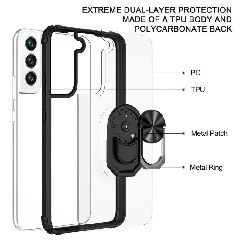 Θήκη Samsung Galaxy S22 Plus 5G Διαφανές Με Ring-support