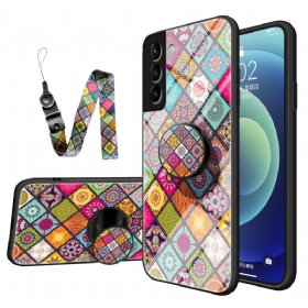 Θήκη Samsung Galaxy S22 Plus 5G Μαγνητική Θήκη Patchwork