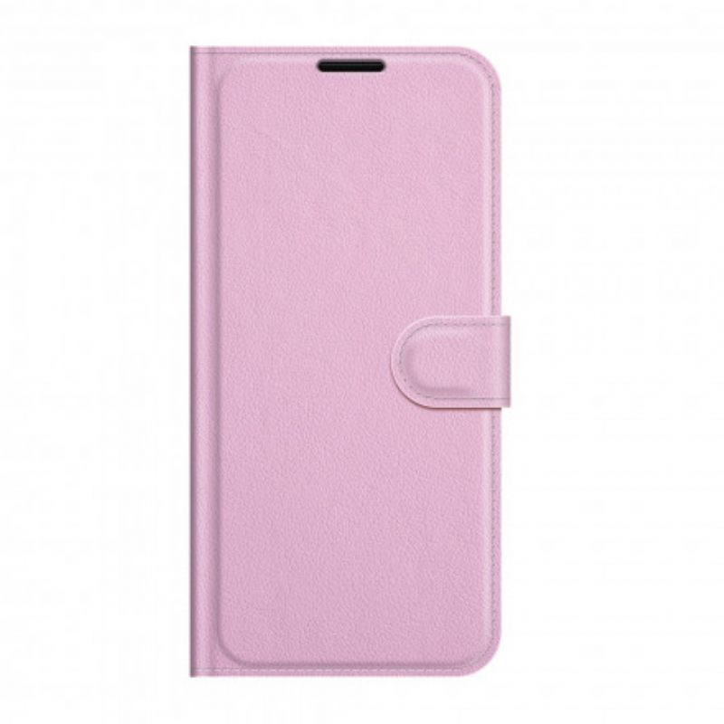 Κάλυμμα Huawei P50 Pro Premium Split Leather Litchi