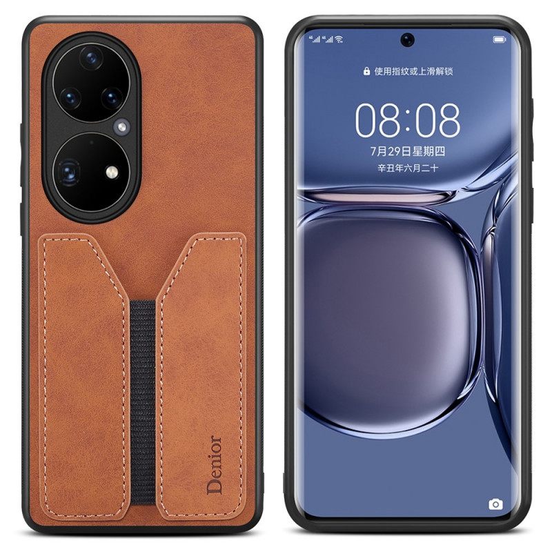 Θήκη Huawei P50 Pro Κάτοχος Κάρτας Denior Elastic