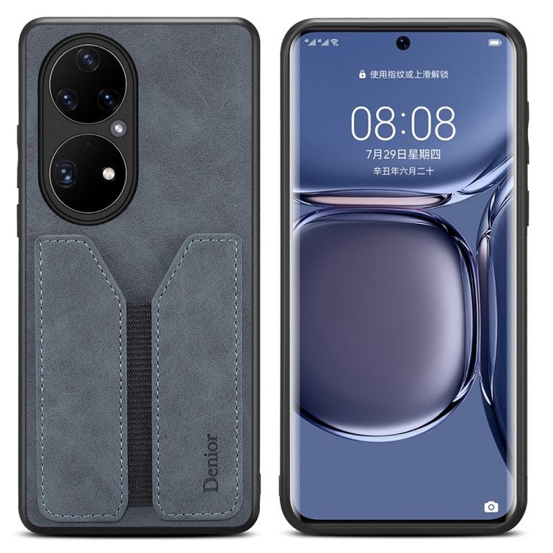 Θήκη Huawei P50 Pro Κάτοχος Κάρτας Denior Elastic