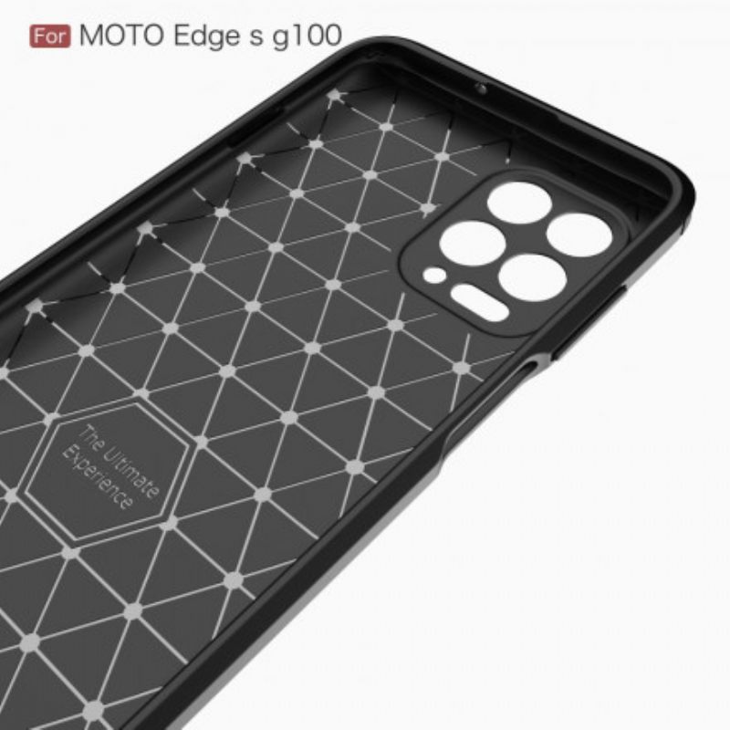 Θήκη Moto G100 Βουρτσισμένο Ανθρακόνημα