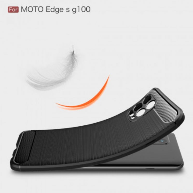 Θήκη Moto G100 Βουρτσισμένο Ανθρακόνημα