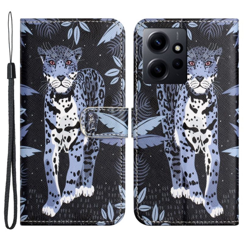 Κάλυμμα Xiaomi Redmi Note 12 4G με κορδονι Strappy Leopard