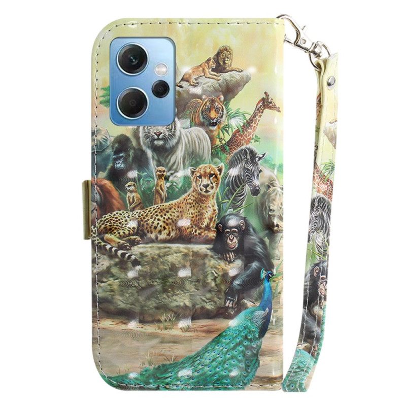 Κάλυμμα Xiaomi Redmi Note 12 4G με κορδονι Thong Safari Animals