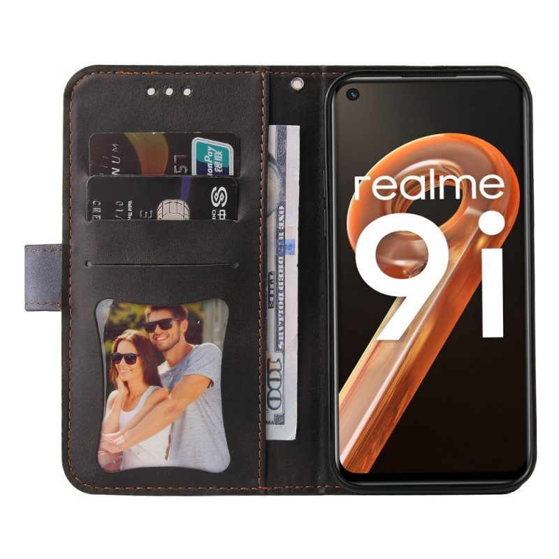 Κάλυμμα Realme 9i με κορδονι Δίχρωμο Λουράκι