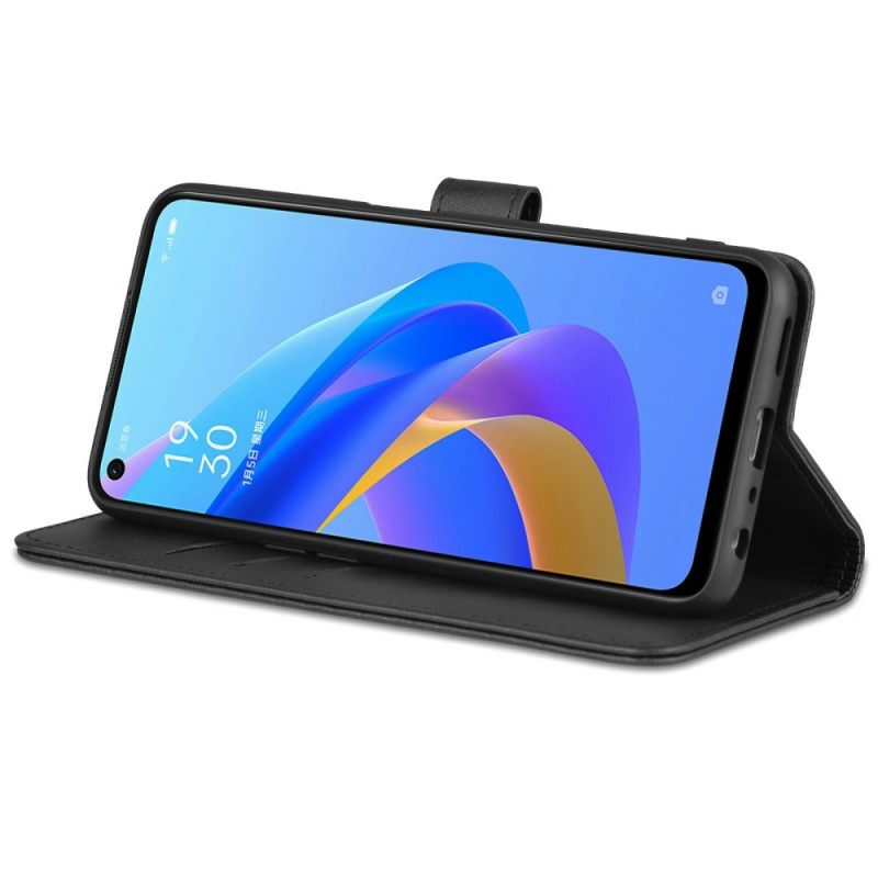 Θήκη Flip Realme 9i Εφέ Δέρματος Azns