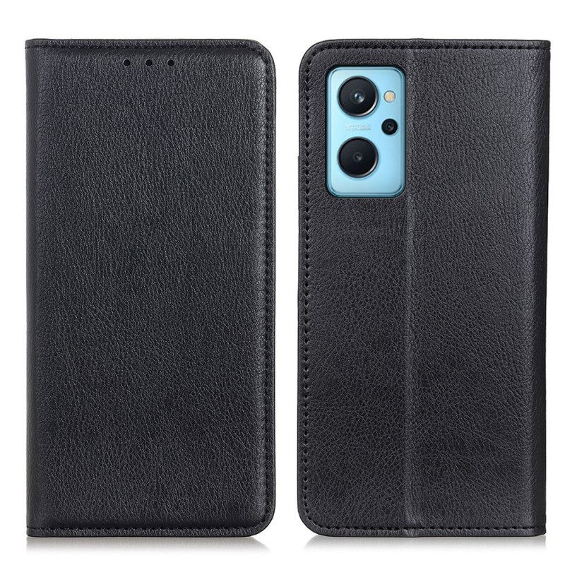 θηκη κινητου Realme 9i Θήκη Flip Litchi Texture Split Leather