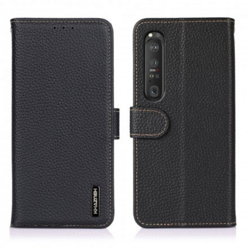 Κάλυμμα Sony Xperia 1 III Khazneh Lychee Leather