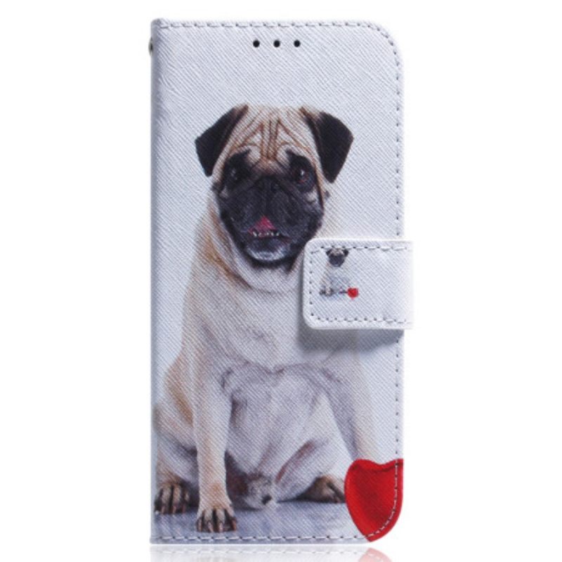 δερματινη θηκη Poco X4 Pro 5G Pug Dog