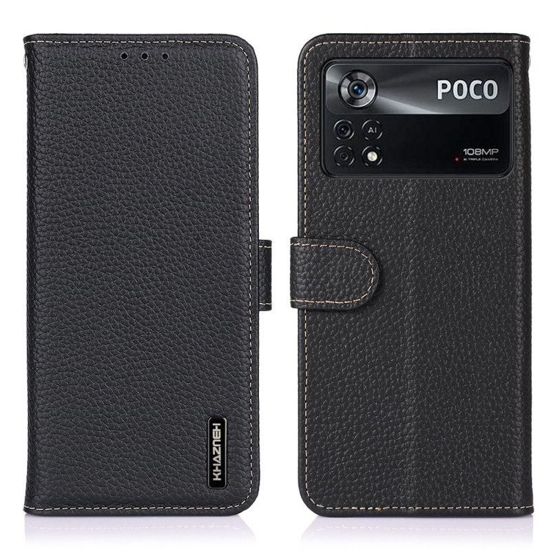 Κάλυμμα Poco X4 Pro 5G Khazneh Lychee Leather