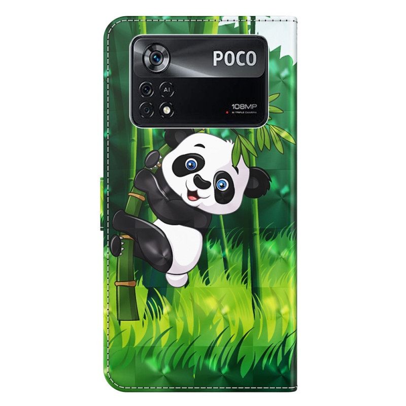 Κάλυμμα Poco X4 Pro 5G με κορδονι Strappy Panda