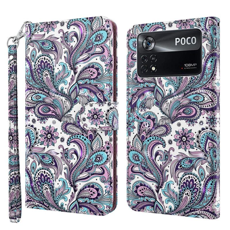 Κάλυμμα Poco X4 Pro 5G με κορδονι Strappy Pattern