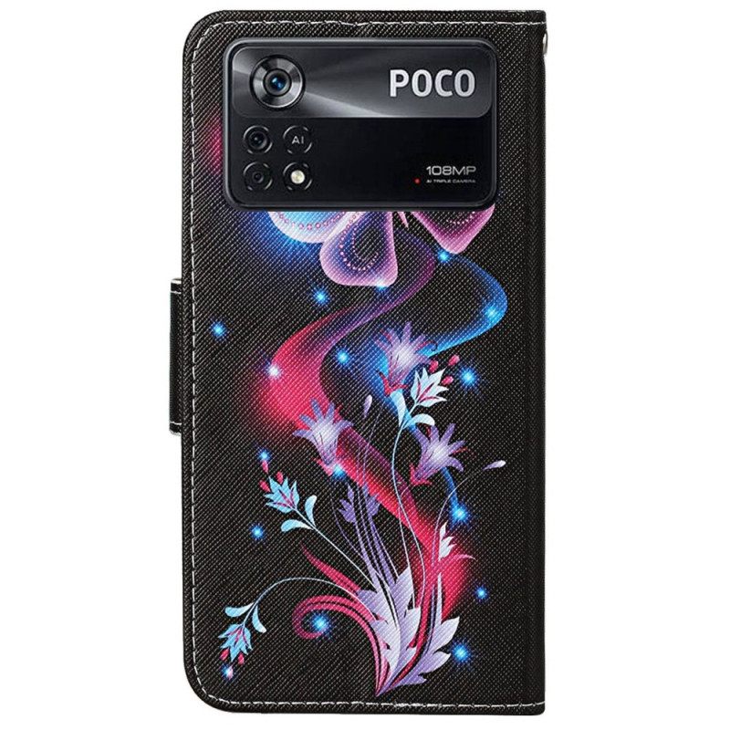 Κάλυμμα Poco X4 Pro 5G με κορδονι Χορός Strappy Butterfly