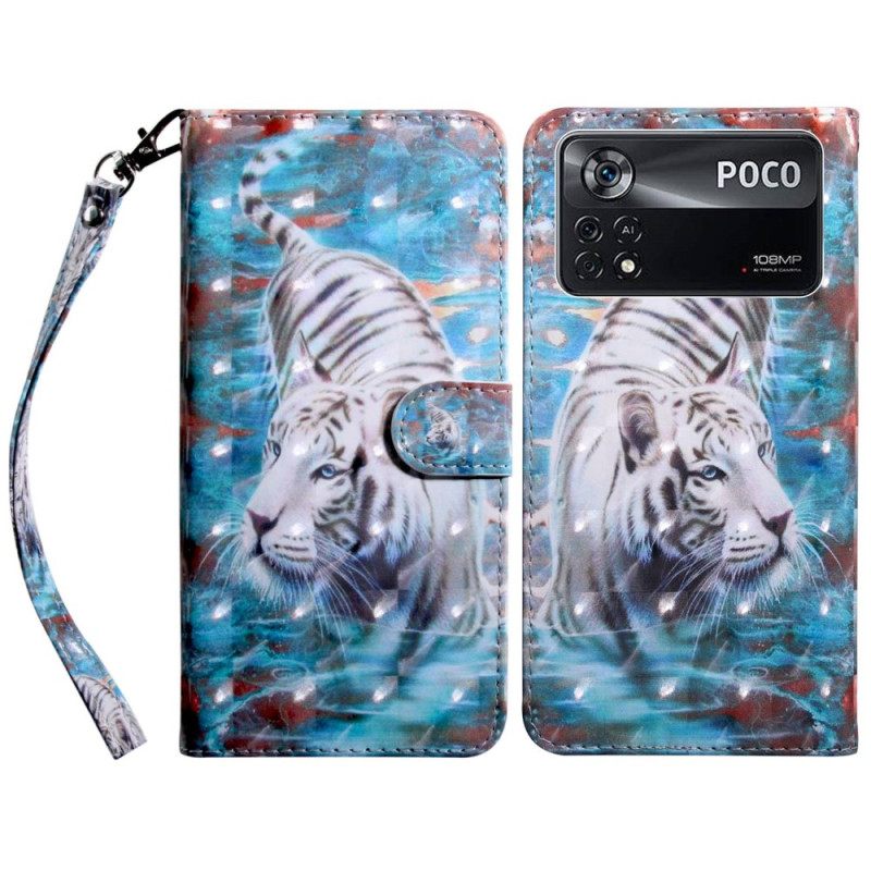 Κάλυμμα Poco X4 Pro 5G με κορδονι Υπέροχο Thong Tiger