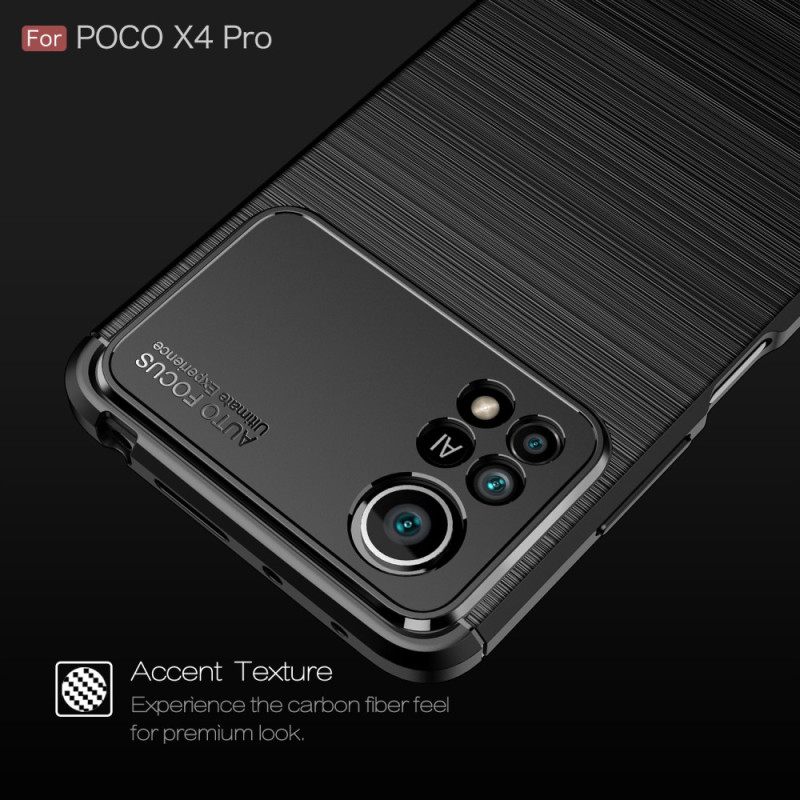 θηκη κινητου Poco X4 Pro 5G Βουρτσισμένο Ανθρακόνημα