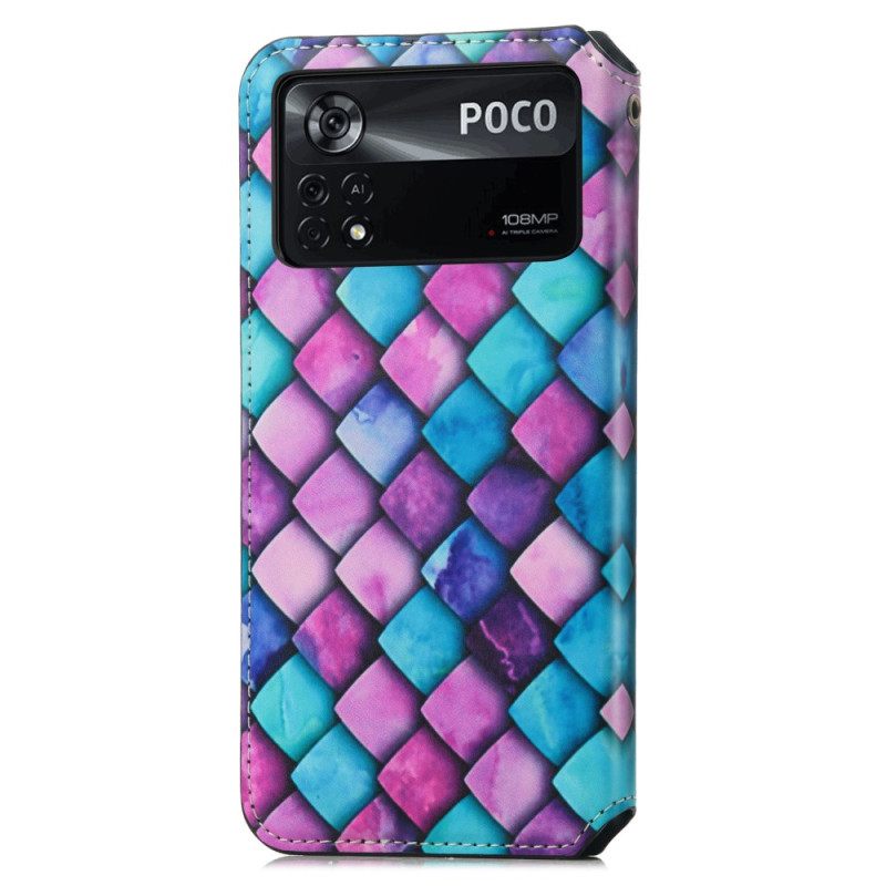 θηκη κινητου Poco X4 Pro 5G Θήκη Flip Caseneo Σχέδιο Rfid