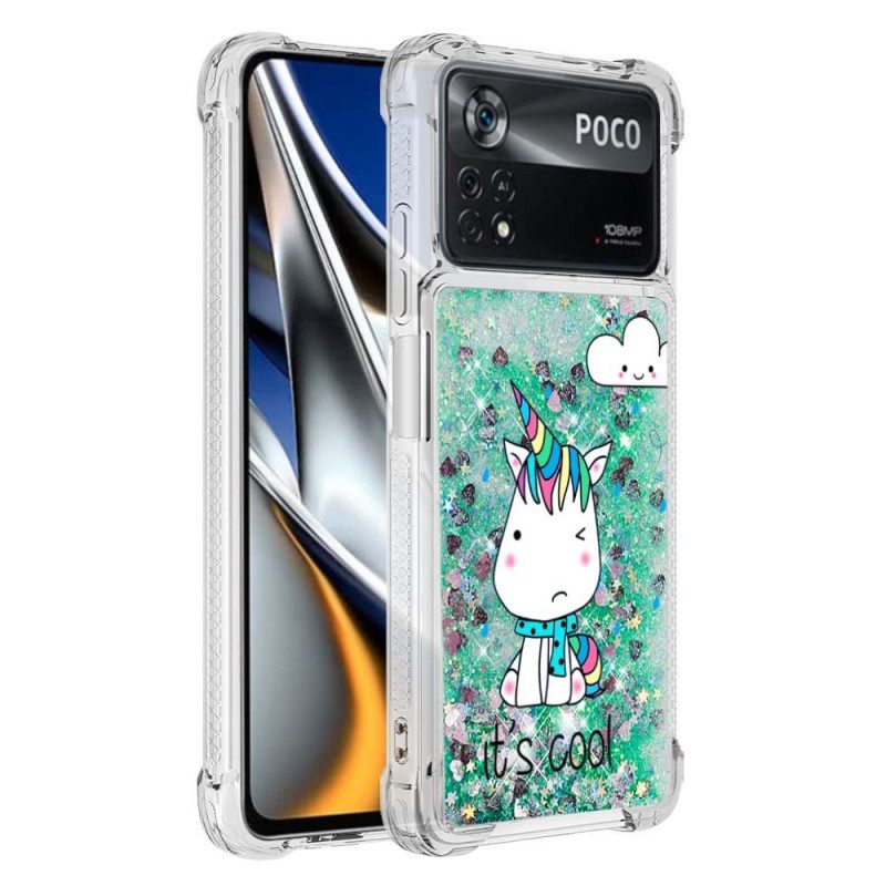 Θήκη Poco X4 Pro 5G Glitter Unicorn