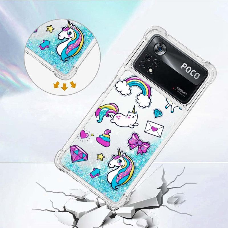 Θήκη Poco X4 Pro 5G Glitter Unicorn