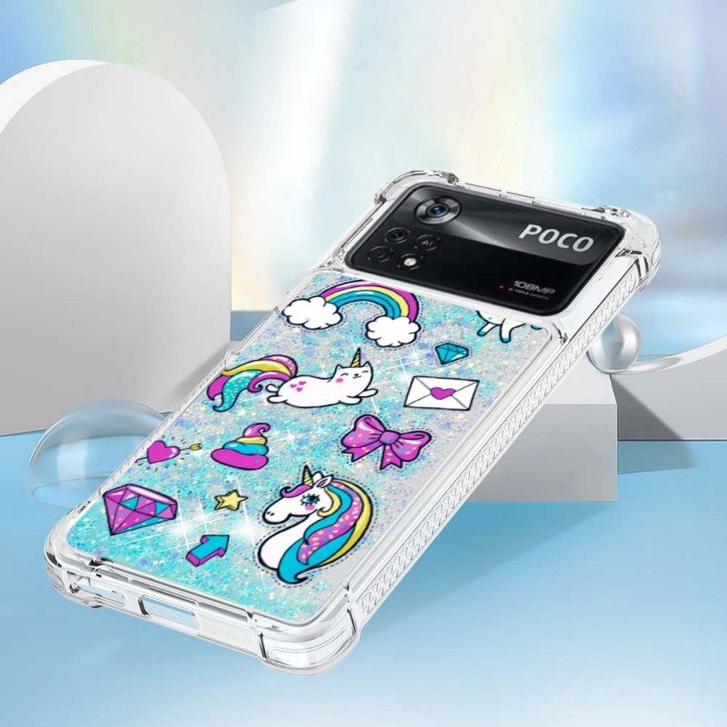 Θήκη Poco X4 Pro 5G Glitter Unicorn