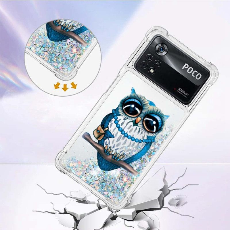 Θήκη Poco X4 Pro 5G Mrs Owl Glitter