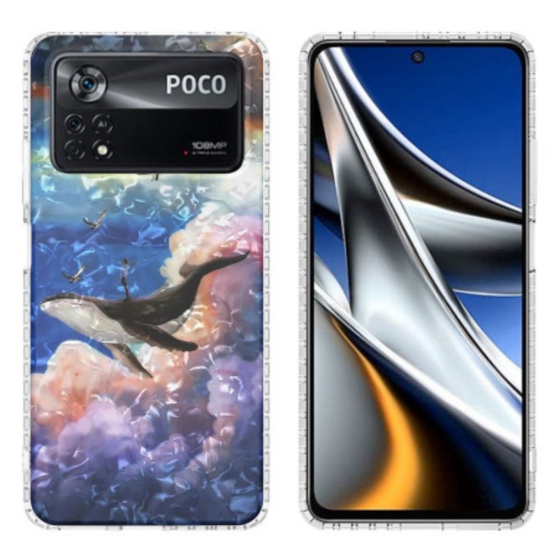 Θήκη Poco X4 Pro 5G Στυλιζαρισμένη Φάλαινα