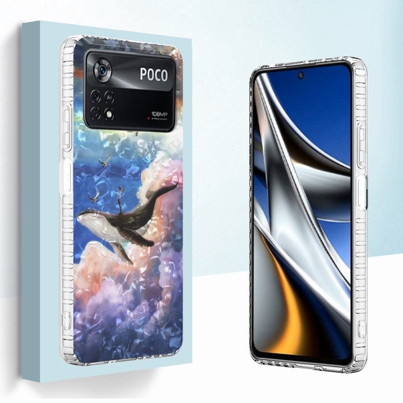 Θήκη Poco X4 Pro 5G Στυλιζαρισμένη Φάλαινα